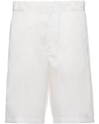 Prada - Re-nylon Logo Plaque Shorts - Lyst