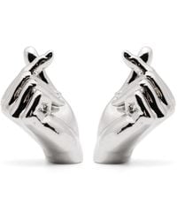 Y. Project - Hand-motif Stud Earrings - Lyst