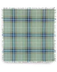 Bompard - Mini Tartan Fringed Scarf - Lyst