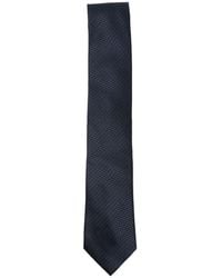ZEGNA - Geometric-Pattern Silk Tie - Lyst