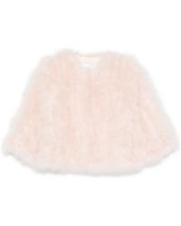 Yves Salomon - Feather Crooped Jacket - Lyst