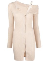 Jacquemus - Robe En Maille Nervurée À Coupe Courte - Lyst