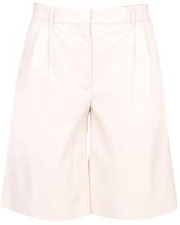 MSGM - Pantalones Cortos Con Trabillas - Lyst
