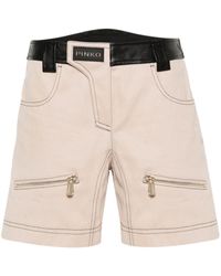 Pinko - Shorts Scilla con design a inserti - Lyst