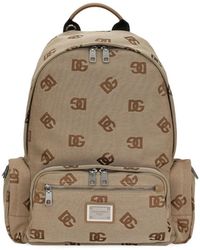 Dolce & Gabbana - Logo-Print Zipped Backpack - Lyst