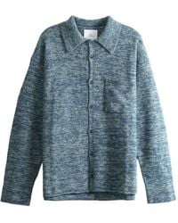 The Elder Statesman - Marl-Knit Button-Down Shirt - Lyst