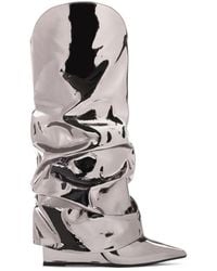 Le Silla - Bottines Andy 120 Mm À Effet Métallisé - Lyst