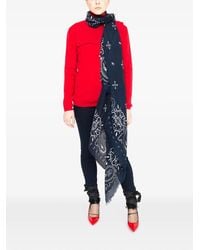 LA ROSE - Cashmere Jabot Scarf - Lyst