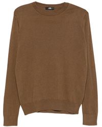 Alpha Studio - Crew-Neck Long-Sleeve Sweater - Lyst