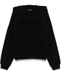 Mugler - Logo Hoodie - Lyst