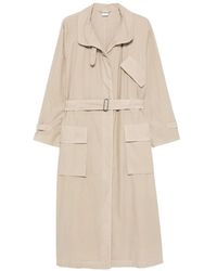 Aspesi - Jas Met Opgestikte Zak En Ceintuur - Lyst