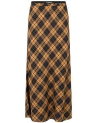 Pinko - Jupe À Motif Tartan Strassée - Lyst