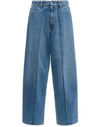 MM6 by Maison Margiela - Jeans With Frayed Details - Lyst