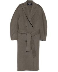 Jacquemus - Jas Met Dubbele Rij Knopen En Ceintuur - Lyst