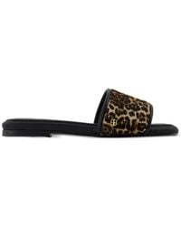 Anine Bing - Leopard Open Toe Sandals - Lyst