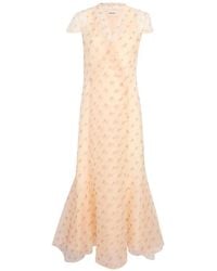 KHAITE - Jurk Met V-Hals - Lyst