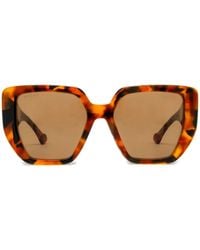 Gucci - Tortoiseshell Square-Frame Sunglasses - Lyst