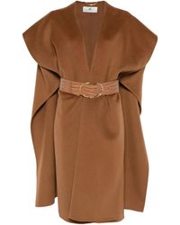 Elisabetta Franchi - Capa de lana - Lyst