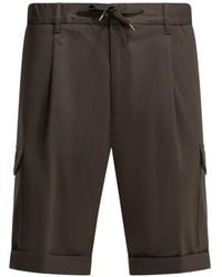 Herno - Pleated Cargo Shorts - Lyst