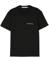 Calvin Klein - T-shirt en coton à logo imprimé - Lyst