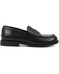 KARL LAGERFELD - Leather-Plaque Loafers - Lyst