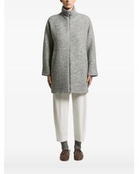 Peserico - Sequin-Embellished High-Neck Coat - Lyst