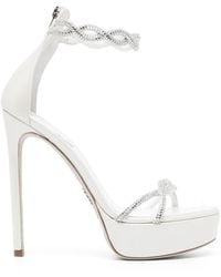 Rene Caovilla - 130Mm Braid Fondant Sandals - Lyst