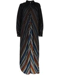 Marrakshi Life - Striped Long-Sleeve Maxi Dress - Lyst