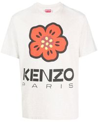 KENZO - Boke Flower-print Cotton-jersey T-shirt X - Lyst