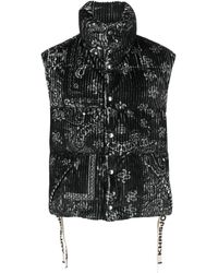 Khrisjoy - Gefütterte Weste Mit Paisley-Print - Lyst