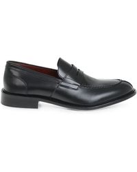 Corneliani - Penny-Slot Leather Loafers - Lyst