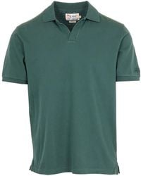 MC2 Saint Barth - Piqué-Weave V-Neck Polo Shirt - Lyst