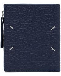 Maison Margiela - Four-Stitch Grained Leather Wallet - Lyst