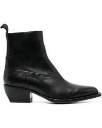 Golden Goose - Bottines En Cuir À Bout Pointu 50 Mm - Lyst