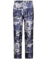 Pierre Louis Mascia - Aloe Toile-De-Jouy-Print Straight Trousers - Lyst