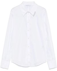 Patrizia Pepe - Blouse Met Piercing Detail - Lyst