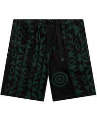 South2 West8 - Shorts Met Ceintuur En Print - Lyst