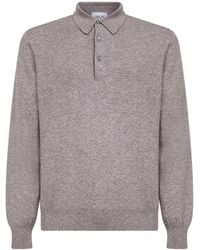 D4.0 - Long-Sleeve Polo Shirt - Lyst