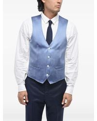 Corneliani - Cerimonia Academia Satin-Finish Silk Waistcoat - Lyst