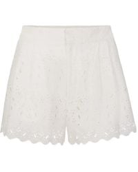 FRAME - Shorts Met Paisley-Print En Ringlets - Lyst