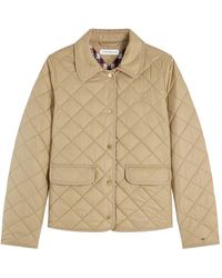 Tommy Hilfiger - Quilted Logo-Embroidered Jacket - Lyst