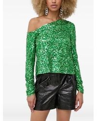 Notes Du Nord - Blouse Brodée De Sequins À Épaules Dénudées - Lyst