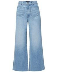 Veronica Beard - Vaqueros Taylor Capri Anchos - Lyst