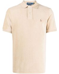 Polo Ralph Lauren - Motif-embroidered Corduroy Polo Shirt - Lyst