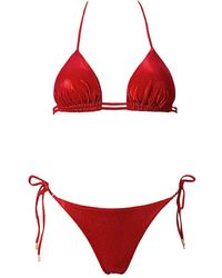 SOFIA ERHAN - Shimmer Triangle Bikini - Lyst