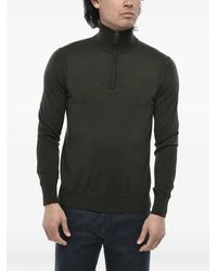 Paolo Pecora - Half-Zip Elbow-Patchs Polo Shirt - Lyst
