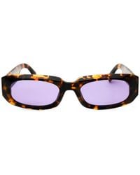 Palm Angels - Noah Oval-Frame Sunglasses - Lyst