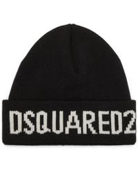 DSquared² - Wool Knitted Hat - Lyst