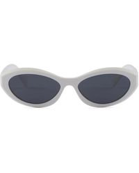 Prada - Symbole Oval-Frame Sunglasses - Lyst