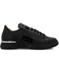 Philipp Plein - Lo-Top Leather Sneakers Phantom Kick - Lyst